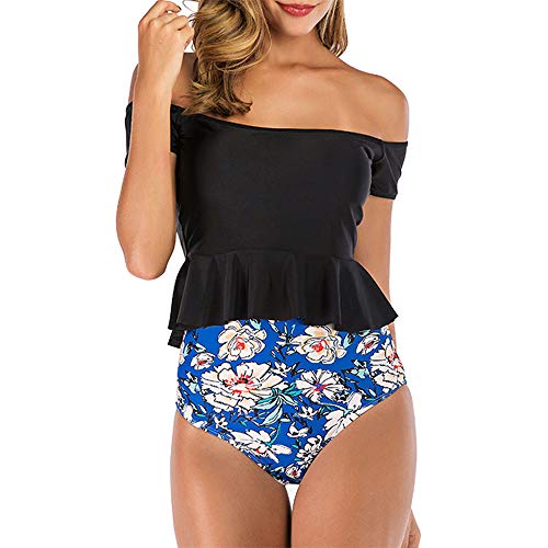 FELZ Bikinis Bikini Mujer Push Up, Trajes de baño de Dos Piezas Bikini Sexy Mujer Verano 2019 Ropa de Playa Bañador Tankinis Push up Camisolas y Pareos Shorts señora Swimsuit Talla Grande