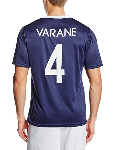 FFF EP3503 Varane-Camiseta de Manga Corta para Hombre, Camiseta, Color Azul - Azul, tamaño S