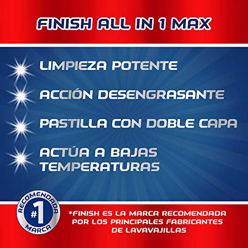 Finish Powerball All in 1 Max - Pastillas para el lavavajillas todo en 1-35 pastillas