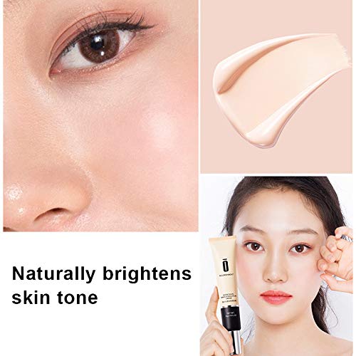 FinWell Makeup Primer Face Makeup Base Pores Acne Marks Cover Smooth Moisturizing Oil Control Essence Concealer Foundation 30g for Any Skin Types