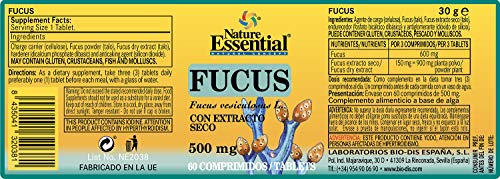 Fucus 500 mg. 60 tabletas