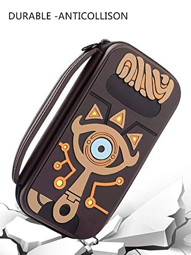 Funda para Nintendo Switch, estuche rígido de viaje grabado en relieve con Zelda Breath Of The Wild, funda protectora portátil para la consola Nintendo Switch y accesorios