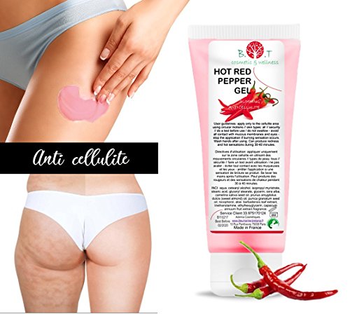 Gel de Pimienta Roja Capsicum Forte Anticelulítico Adelgazante Quema Grasa Unisex