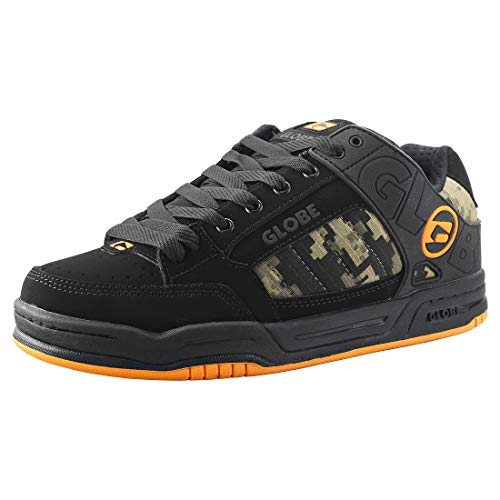 GLOBE Tilt, Zapatillas de Skateboarding para Hombre, Negro (Black/Camo/Orange 20388), 45 EU