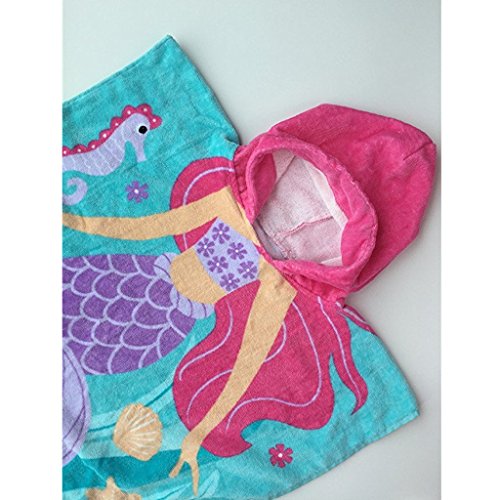 Gogokids Albornoz con Capucha para Niñas Niños - Toalla de baño 100% Algodón Absorbente Toallas para Bañera Playa Ropa de Dormir