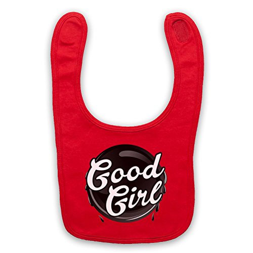 Good Girl Slogan Babero Bebé, Rojo