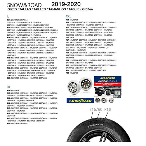 GOOD YEAR GOD8022 Cadenas Snow Y Road, XXL, Set de 2