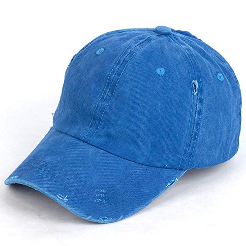 Gorras de béisbol Sombreros De Béisbol De Cola De Caballo para Mujer Gorra Snapback Deportes Algodón Lavado Sombrero De Papá Gorras De Béisbol Ajustadas De Verano En Blan