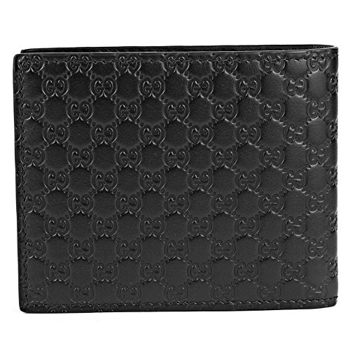 GUCCI Microguccissima Cartera de piel, color negro 260987