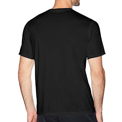 Haikyuu !! Camiseta Karasuno de algodón de Manga Corta para Hombre, Negro, Medio, Negro