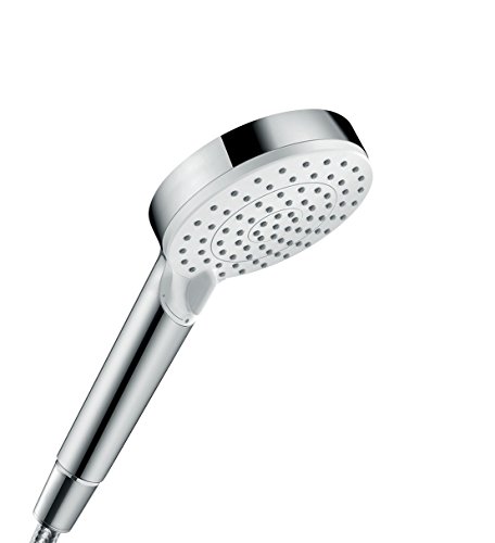 Hansgrohe 26332400 Crometta Vario ducha de mano, 2 tipos de chorro, ahorro de agua, blanco/cromo