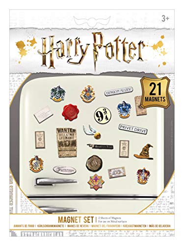 HARRY POTTER Set Imanes, Multicolor, 18 x 24 x 0, 3 cm