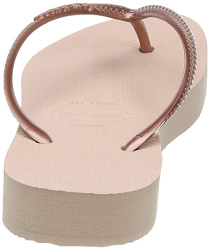 Havaianas Slim Flatform, Chanclas para Mujer, Rosa (Ballet Rose 0076), 37/38 EU