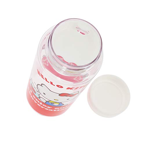 Hello Kitty - Botella de agua para niña (500 ml), transparente