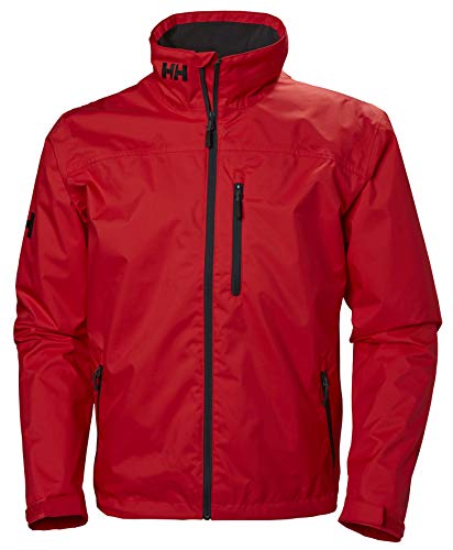 Helly Hansen Crew Midlayer Chaqueta deportiva impermeable, Hombre, Rojo (Alert Red 222), M