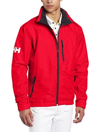 Helly Hansen Crew Midlayer Chaqueta deportiva impermeable, Hombre, Rojo (Red/Off White 162), M