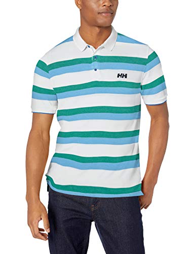 Helly-Hansen Marstrand Marstrand - Polo Marino para Hombre, Hombre, 53022, Cornflower Twin Stripe, S