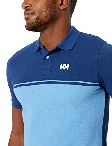 Helly-Hansen Salt Color Block Polo de algodón para Hombre, Hombre, 33939, 541 Catalina, Extra-Large