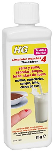 HG Limpiador Manchas Salsa y Zumo, Especias, Sangre, Leche, Clara de Huevo - 50 ml