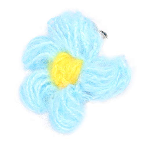 Holibanna Broche de Flor Linda Pin de Solapa Pinza de Pelo Floral Insignias de Pin Coloridas para Bolsas de Ropa Bufanda Chaquetas Sombrero Accesorio Azul Cielo