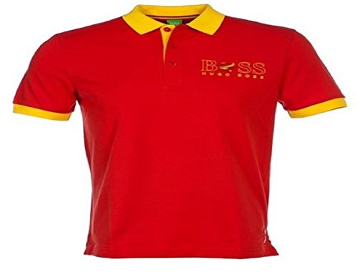 Hugo Boss Hombre Camiseta Polo Paddy de la bandera España 50260461 rojo rosso X-Large