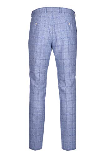 Hugo Boss Huge Genius - Juego de ropa de hombre Slim Fit, mezcla de lino, color azul Light Pastel Blue 50