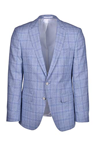 Hugo Boss Huge Genius - Juego de ropa de hombre Slim Fit, mezcla de lino, color azul Light Pastel Blue 50