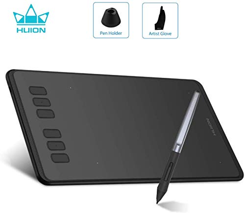 HUION Inspiroy H640P Tableta Gráfica sin Batería con 8192 Niveles de Sensibilidad de Presión de la Lápiz para Artistas Principiantes de Pintura