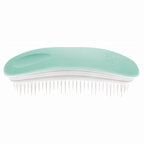 ikoo Home White Paradise - Cepillo sin mango desenredante para todo tipo de cabello, cerdas suaves, masaje del cuero cabelludo, cepillado para pelo largo, mojado o seco. Ergonómico y vegano.