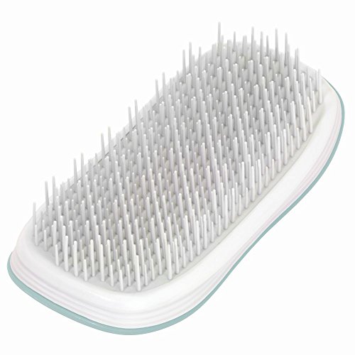 ikoo Home White Paradise - Cepillo sin mango desenredante para todo tipo de cabello, cerdas suaves, masaje del cuero cabelludo, cepillado para pelo largo, mojado o seco. Ergonómico y vegano.