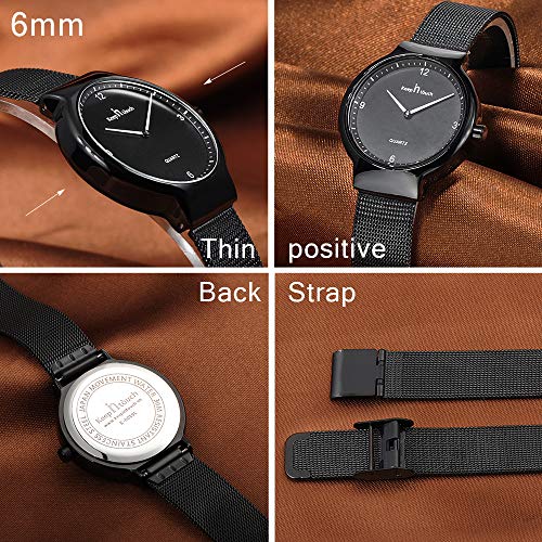 Infinito U-Reloj Pareja Reloj de Cuarzo Ultrafino para Mujer Moda Relojes de Pulsera Casual Impermeable de Acero Inoxidable Idea Regalo para Pareja