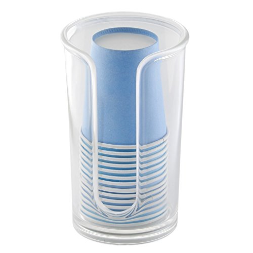 InterDesign - Clarity - Dosificador de Vasos descartables - Claro