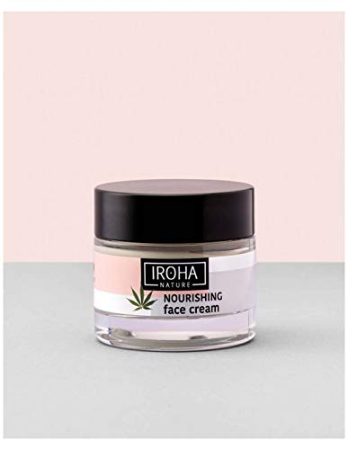 Iroha Nature - Crema Facial de Tratamiento Diario Nutritiva & Protectora con Aceite de Semilla de Cannabis, 1 unidad (50ml.) | Crema Facial Diaria Hemp Oil