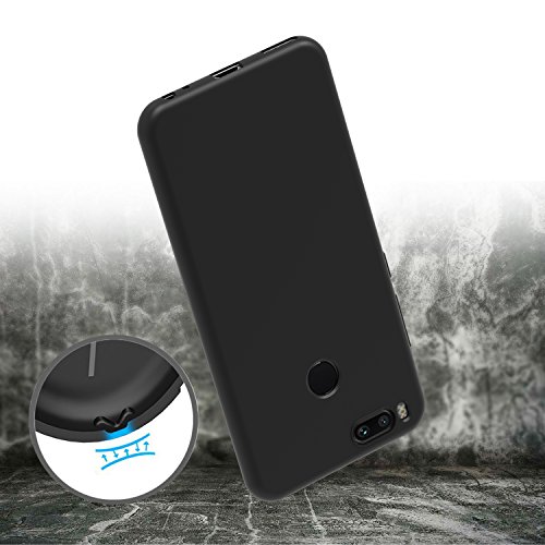 ivoler Funda Carcasa Gel Negro para Xiaomi Mi A1 / Xiaomi Mi 5X, Ultra Fina 0,33mm, Silicona TPU de Alta Resistencia y Flexibilidad