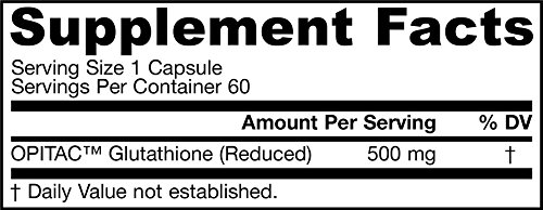 Jarrow Formulas Glutathione Reduced 500Mg - 60 Cápsulas