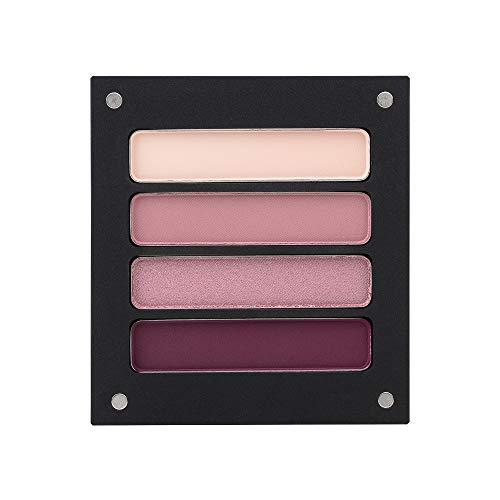 Jolly Dim Makeup - Set de sombras de ojos Pinky Purple, 4 colores. Mate y brillo. Paleta de sombras de ojos. Paleta de maquillaje de ojos para diario