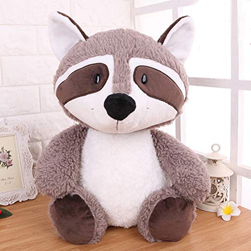 Juguete de Peluche de Mapache, Juguete de Almohada de Muñeca de Peluche Suave de Mapache Encantador para Niños Regalo de Cumpleaños para Bebés, 25/35cm