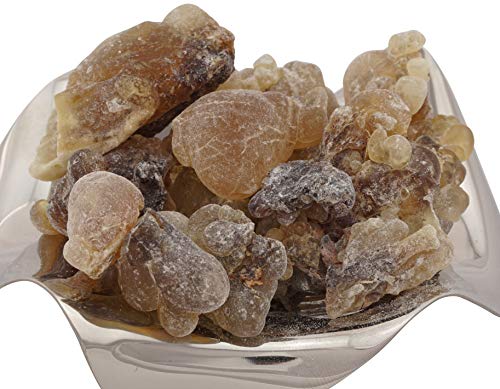 K W Incienso Omán Al-Hojari - Grado 4 – trozos Grandes – Negro-marrón – Boswellia Sacra - Importación Directa de 1.ª Calidad - 20g a 1000g (20 Gramos)