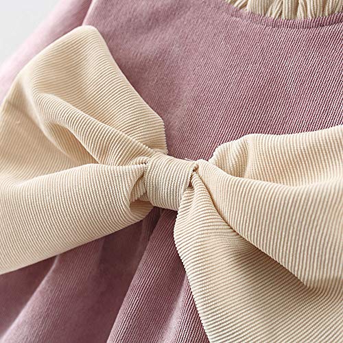 K-youth Vestidos para Niñas Vestido Bebe Niña Invierno Recien Nacido Vestido de Princesa Otoño Infantil Más Terciopelo Ropa para Bebe Niña De Frio Vestidos de Niña para Fiestas(Morado, 6-12 Meses)