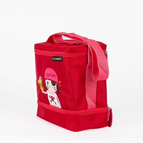 Kiwisac Tedi The Pirates Girl Mochila Infantil, 24 cm, Rojo