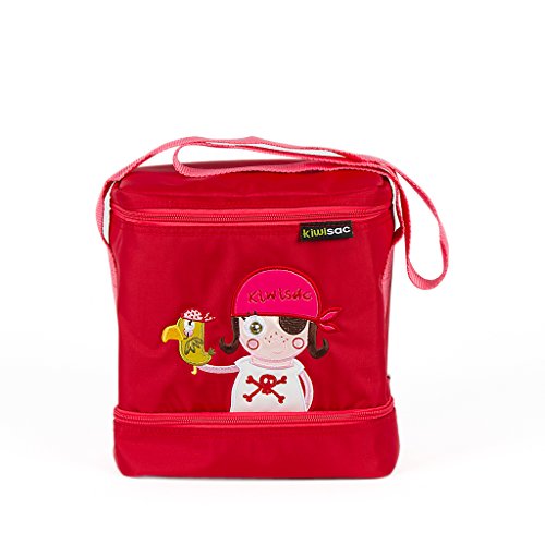 Kiwisac Tedi The Pirates Girl Mochila Infantil, 24 cm, Rojo