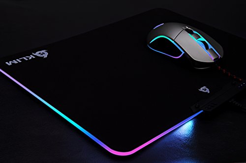 KLIM™ RGB Alfombrilla de Ratón Chroma – Material de Alta Precisión – Efectos de Luces - Múltiples Modos - Gaming - para Jugadores [ Nueva 2020 Versión ]