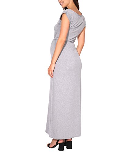 KRISP Vestido Mujer Tallas Grandes Largo Casual Ibicenco De Día Ropa Hippie Online Ofertas, (Gris (3269), 36 EU (08 UK)), 3269-GRY-08