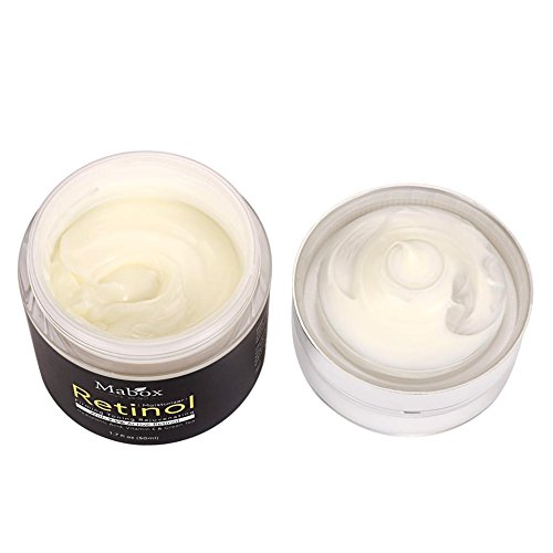 La Crema Facial Hidratante MABOX, Fórmula Antienvejecimiento Pawaca Reduce las Arrugas y Líneas Finas Crema de Retinol con Vitamina A D E, con 2.5 de Retinol Activo, Ácido Hialurónico