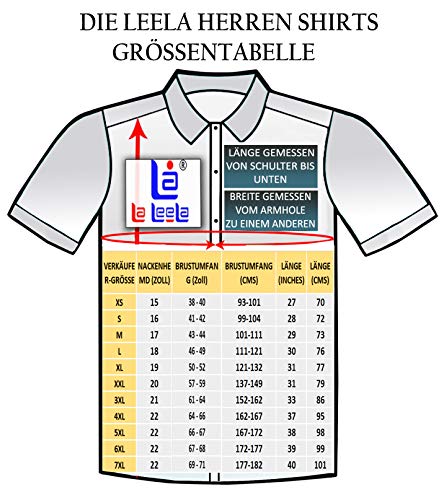 LA LEELA árbol de Trabajo clásico Desgaste Ocasional Diario Regular de Palma en Forma de Playa de los Hombres Imprime la Camisa Hawaiana XL-Pecho Contorno (in cms):121-132 Azul Real_AA172