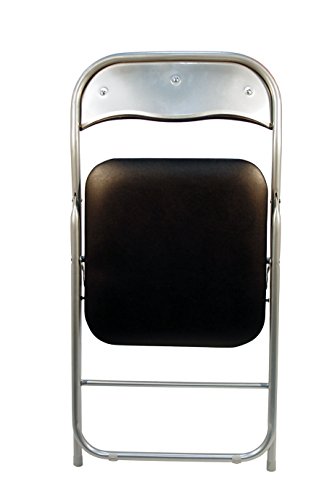 La Silla Española Sevilla Pack de Sillas Plegables Acolchadas, Metal, Negro, 46x43.5x78 cm, 2 Unidades