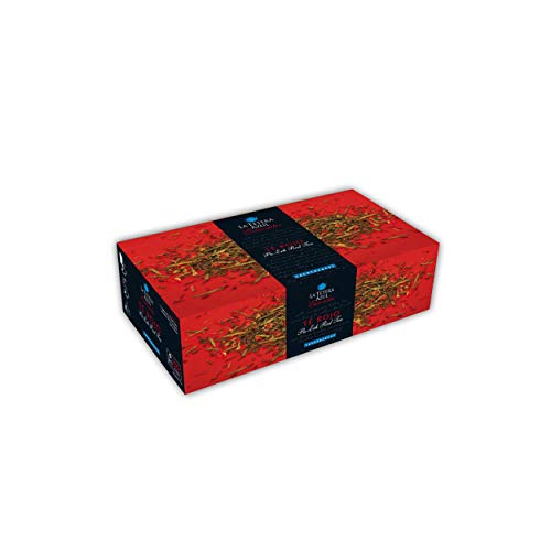 LA TETERA AZUL 100 Bolsitas De Té Rojo Pu Erh Infusionado Con Frutas. Infusión Adelgazante. 100 Bolsitas De 1,75 Gramos.