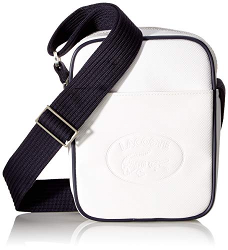 Lacoste - 1930's Original, Shoppers y bolsos de hombro Hombre, Blanco (White Peacoat), 5x21x15 cm (W x H L)