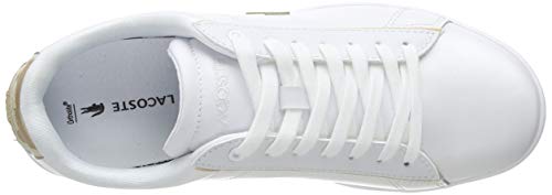 Lacoste Carnaby EVO 118 6 SPW, Zapatillas para Mujer, Blanco (White/Gold), 41 EU