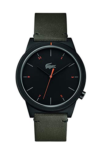 Lacoste Reloj Analógico para Hombre de Cuarzo con Correa en Cuero 2010991